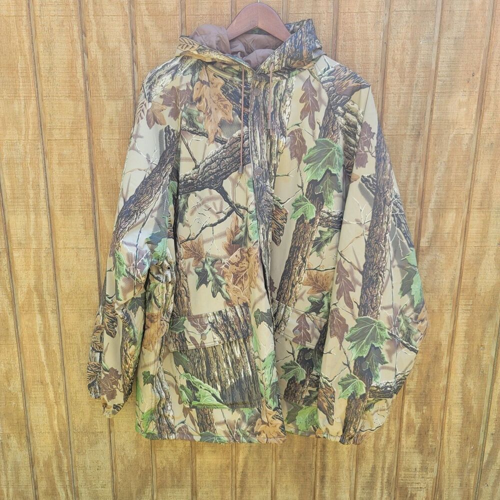 Stearns Dry Wear Vintage Camouflage Fleeced Lined Jacket Mens Size XXL